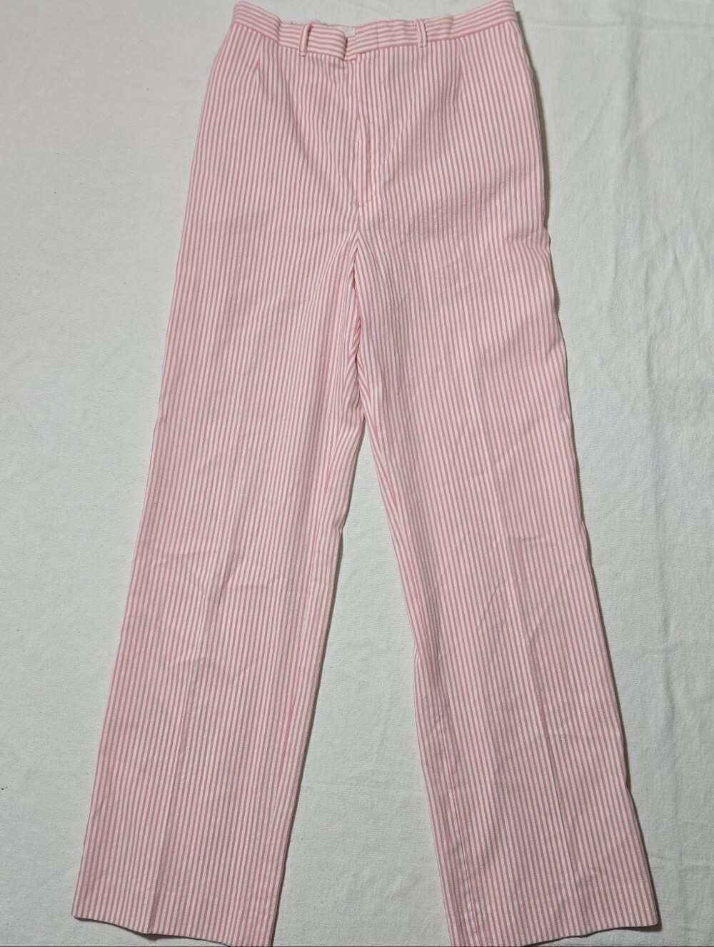 Vintage David Brooks Ltd Pink and White Striped Tailored Pants
